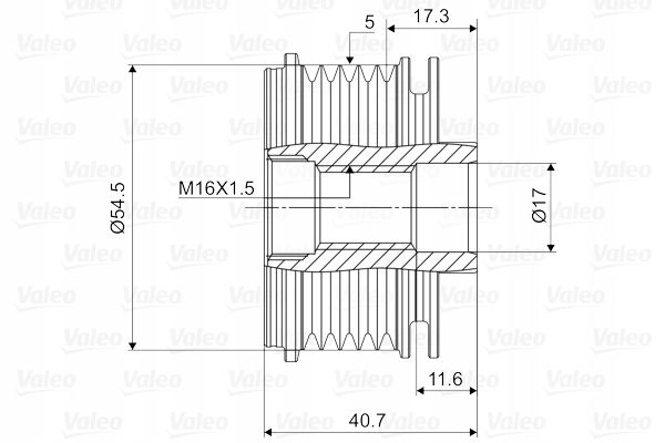 EMBRAYAGE ALTERNATEUR RENAULT RENAULT CLIO, CLIO II