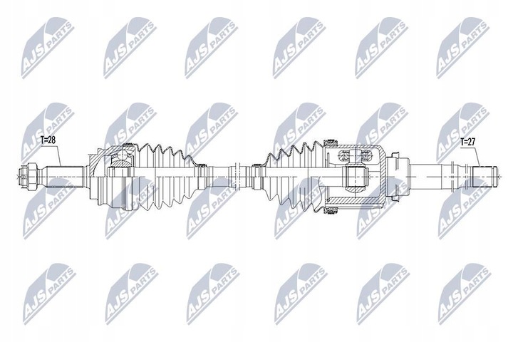 SEMI-EJE DE ACCIONAMIENTO JEEP COMPASS 4WD 2.4 -14 /ATM,PRAWA 