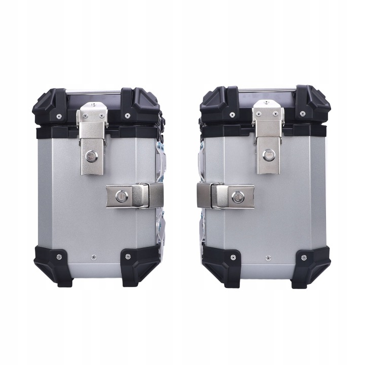 COFFRE LATÉRAL MOTOCYCLETTE UNIVERSEL STOP ALUMINIUM 28L GAUCHE DROIT 6D