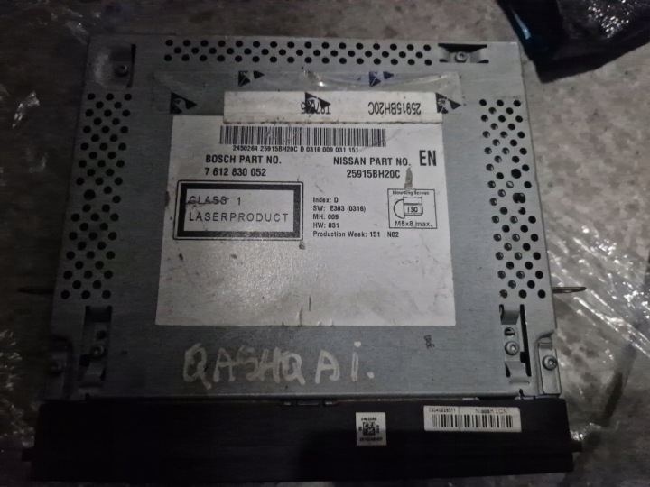 NISSAN QASHQAI J10 LIFT RADIO NAVIGATION 25915BH20C