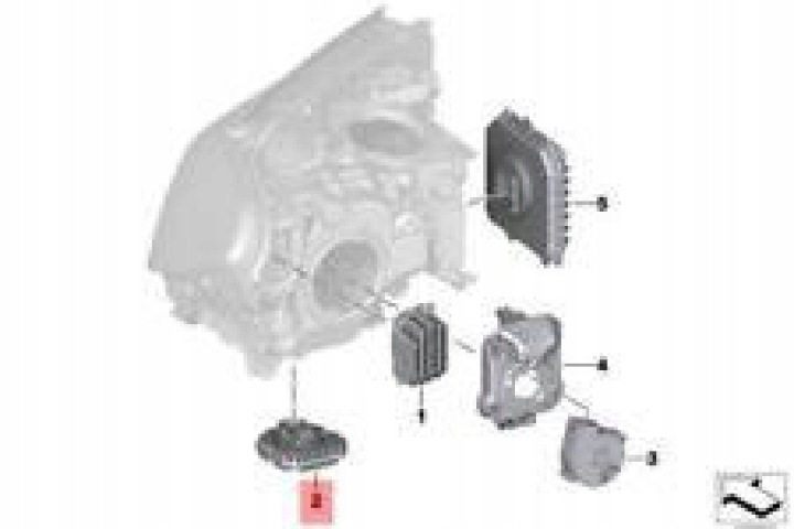 BMW M5 F90 G30 G31 G32 MODULE LED FEUX QUOTIDIEN 63117214934 7214934 NEUF