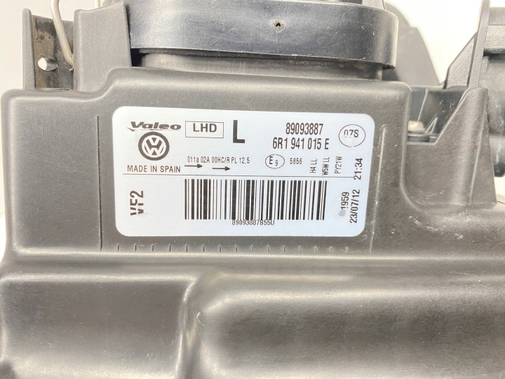 PHARE AVANT AVANT VALEO GAUCHE VW POLO 5 V 6R1 6R 2008-2014