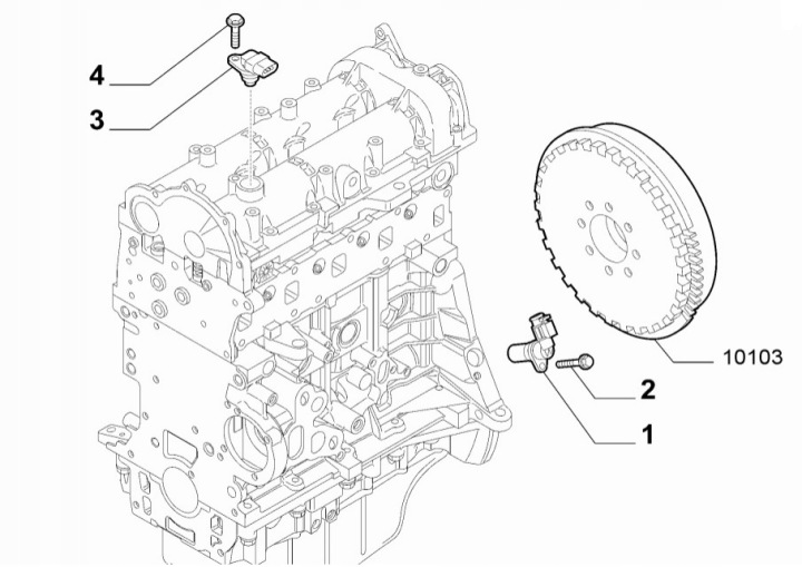 CAPTEUR ROTATION ARBRE VILEBREQUIN FIAT OPEL EPS ASSISTANT CONDUCTEUR #36