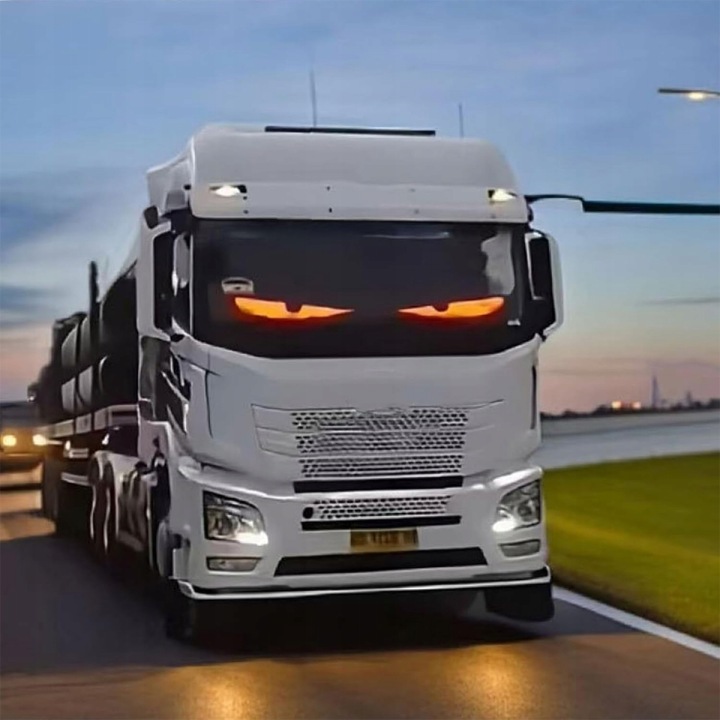 2XLAMPA AUTOMOBILE COURROIE LED 92X374MM DIABELSKIE YEUX LED YEUX CAMION