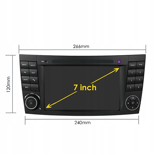 RADIO ANDROID MERCEDES GASOLINA E W211 C W209 CLS W219 