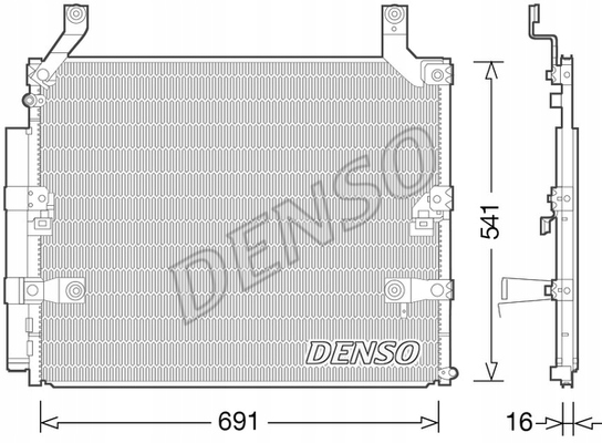 RADUADOR DE ACONDICIONADOR DENSO DCN50032 