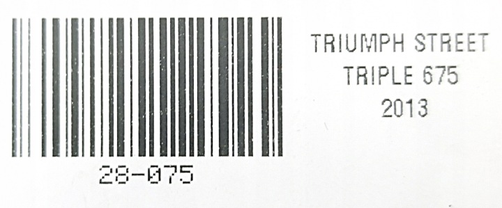 TRIUMPH STREET TRIPLE 675 07-16 COUVERCLE ODLONA ADHÉRENCE