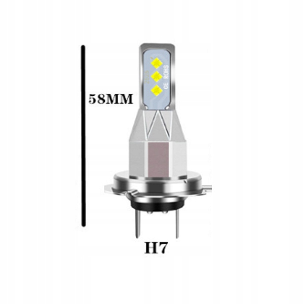 LUCES DIODO LUMINOSO DIODO LUMINOSO LED H7 1:1 CANBUS MUY POTENTE 6000K NUEVO GENERACJA DIODO LUMINOSO DIODO LUMINOSO LED CSP FARO 