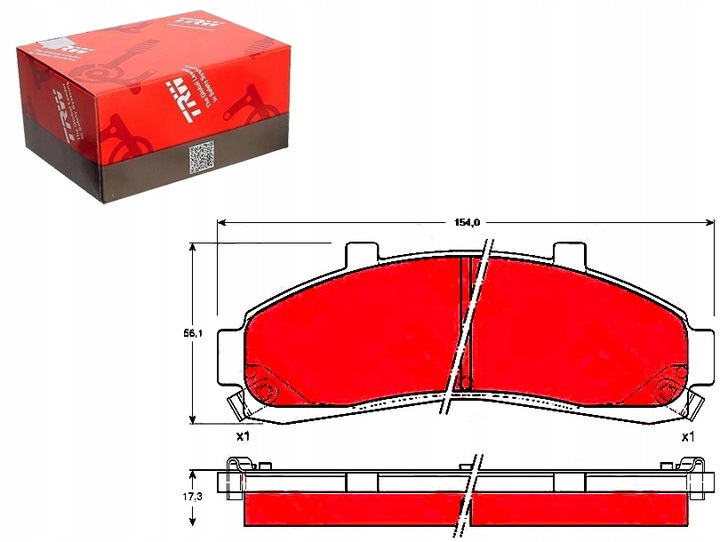 PADS BRAKE FORD FRONT EXPLORER -99 TRW photo 1 - milautoparts-fr.ukrlive.com