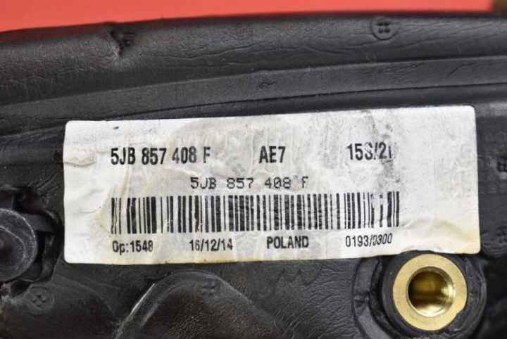 RÉTROVISEUR DROIT LF9E 5JB857408F EUROPE SKODA RAPID 12-17 5 GOUPILLE