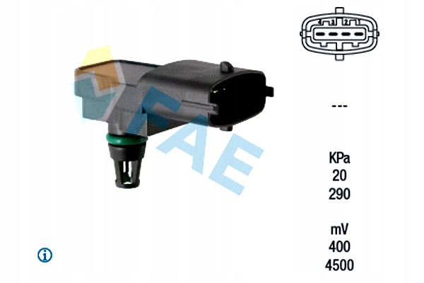 FAE SENSOR DE PRESIÓN EN KOLEKTORZE SSACYM IVECO DAILY IV VOLVO S60 II 