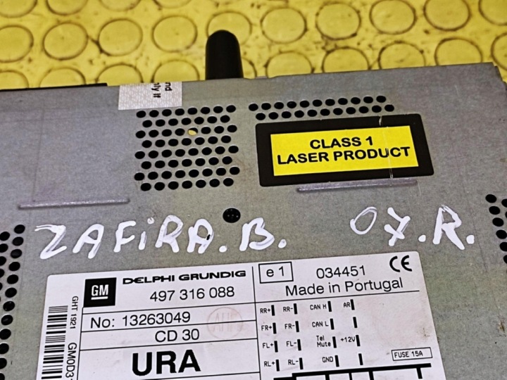 OPEL ZAFIRA B RADIO 497316088