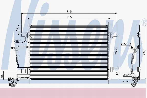 RADIATEUR CLIMATISATION AUDI A4 VW PASSAT 1.6-2.8 11.94-09.01