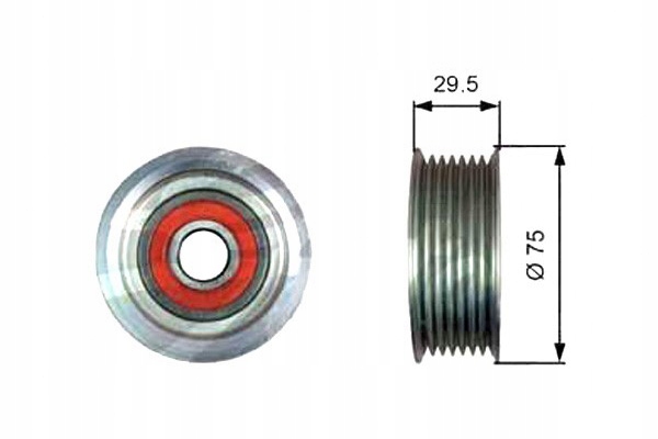 GATES POULIE LIBRE D'ARBRE MOTEUR COURROIE HONDA CIVIC VIII 2.2D photo 2 - milautoparts-fr.ukrlive.com