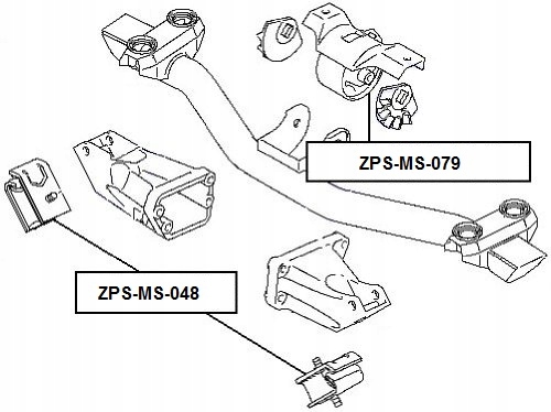 COUSSIN MOTEUR HUILEUX MITSUBISHI PAJERO PININ IO H61W-H77W 99-05
