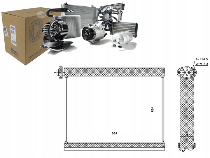 VAPORIZADOR DE ACONDICIONADOR MITSUBISHI L200 TRITON PAJERO SPORT II 2.5D-3.5 