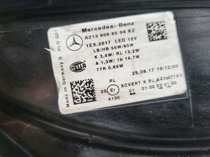 MERCEDES E- CLASSE W213 MULTIBEAM LED COMPLET TEXTURE OUATÉE