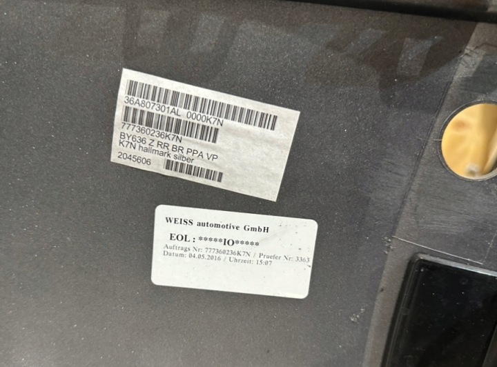 BENTLEY BENTAYGA ARRIÈRE PARE-CHOCS 36A807301 HALLMARK SILVER
