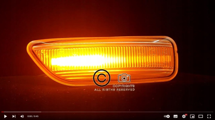 DYNAMIQUE LED AMPOULES CLIGNOTANTS VOLVO S60 S80 V70 WHITE 12LED IP67 10W