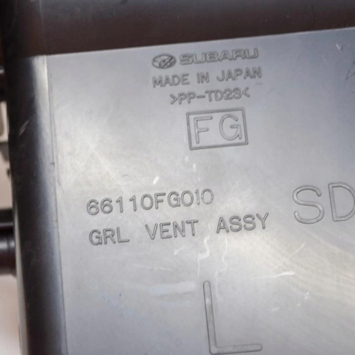 ADMISSION AIR CONSOLES SUBARU FORESTER (SH_) 66110FG010 2.0L DIESEL 2012
