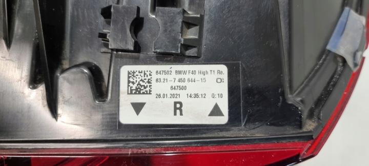 PHARE DROIT ARRIÈRE ARRIÈRE BMW 1 F40 19-