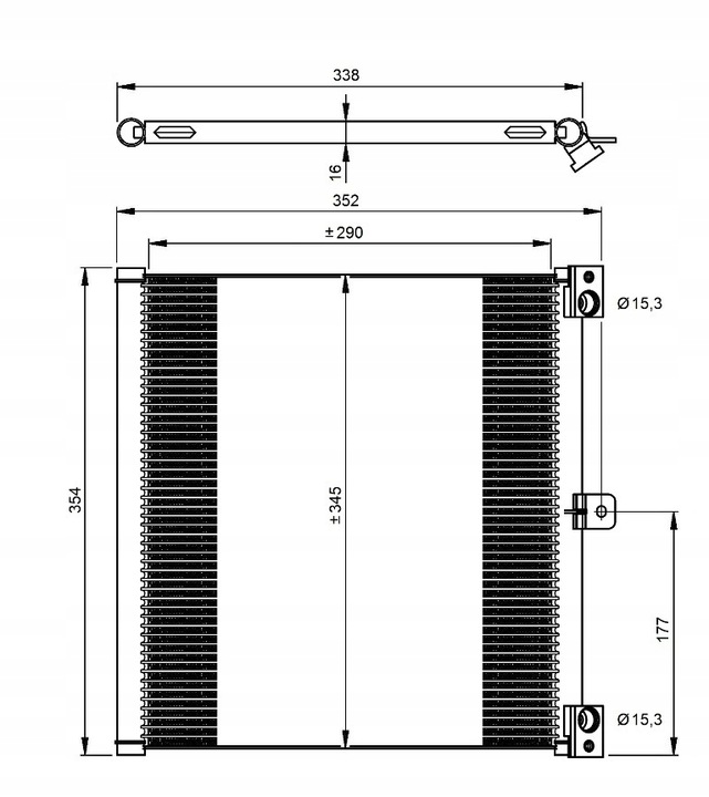 NRF CONDENSER AIR CONDITIONER PORSCHE 911 (991) & BOXTER/CAYMAN 12- photo 3 - milautoparts-fr.ukrlive.com