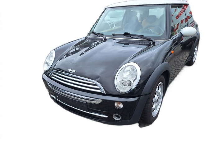 MINI ONE COOPER R50 R52 668/9 BLACK SCHWARZ 2 668 FRONT BUMPER LAMP HOOD 