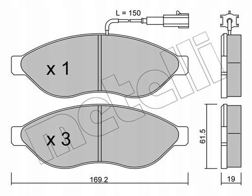 PLAQUETTES FREIN AVANT JUMPER BOXER DUCATO 06-