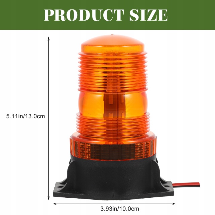 UNIVERSELLE PHARE AVERTISSEMENT LED POMARANCZOWA VERS POJAZDOW