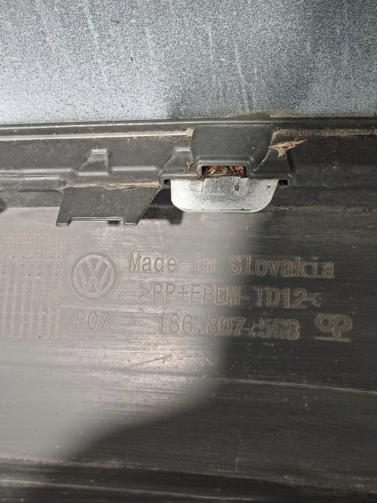 PARE-CHOCS ARRIÈRE ARRIÈRE VW UP 1S6 LIFT 1S6807421AB