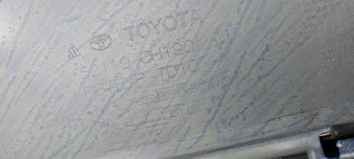 PARE-CHOCS AVANT AVANT TOYOTA AYGO X 22-24ROK 52119-0H190 ORIGINAL