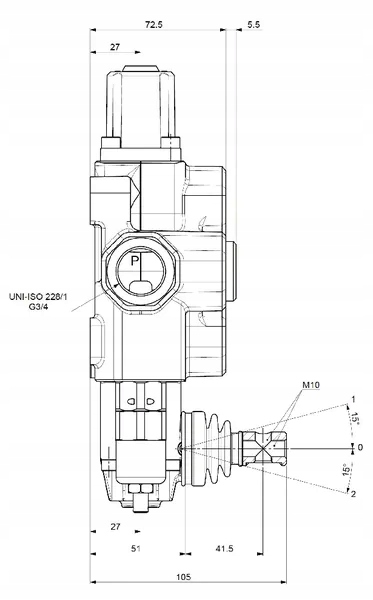 DISTRIBUTEUR HYDRAULIQUE SD14/1-11-AET WALVOIL