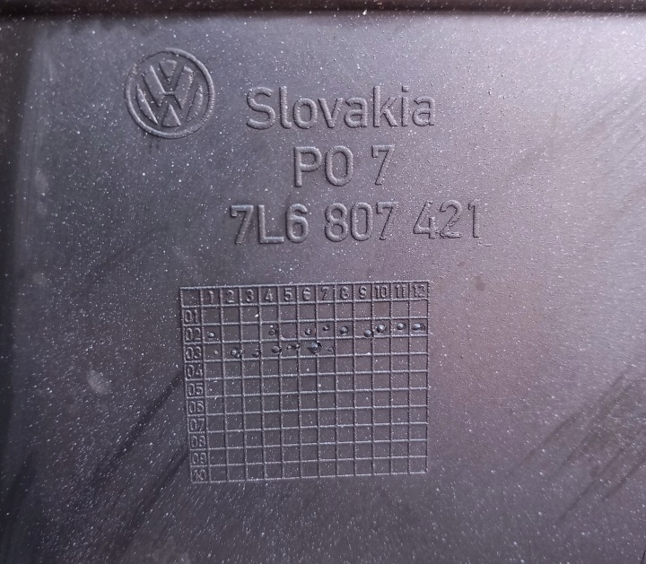 VW TOUAREG 7L 02-09 ANNÉE PARE-CHOCS ARRIÈRE ARRIÈRE ORIGINAL