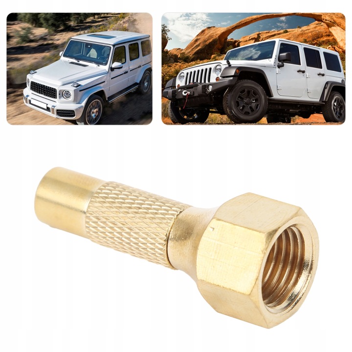 PNEUMATIQUES EN LAITON SOUPAPE POUR POMPE PNEUS 1/4CALA VIS INTÉRIEUR