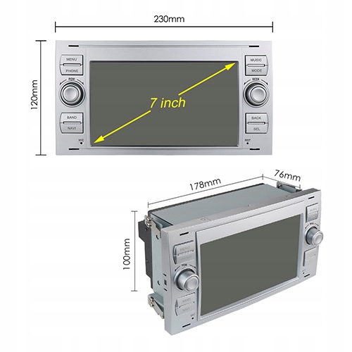 FORD TRANSIT 2005-2011 RADIO ANDROID GPS 6/128GB 