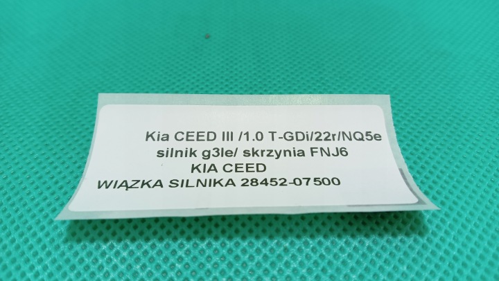KIA CEED 22R 1.0 T-GDI FAISCEAU DE CÂBLES MOTEUR 28452-07500