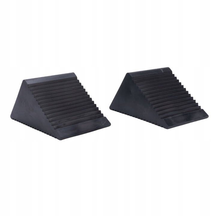 2PC MINI CAOUTCHOUC ROUES CHOCKS POUR ATVS SCOOTERS GAZEUX TONDEUSES 5X3X2-1/2IN