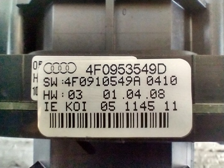 AUDI Q7 4L I COMMUTATEUR COMPOSITE MANETTES 4F0953549D 4E0953521 4F0910549A