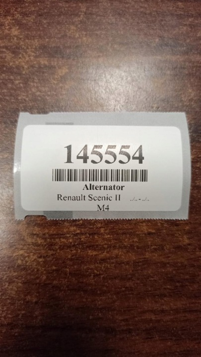 RENAULT SCENIC II 1.9 DCI ALTERNATEUR 8200290220