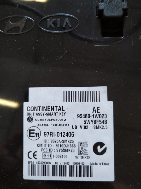 MÓDULO UNIDAD DE CONTROL KIA RIO 95480-1W023 