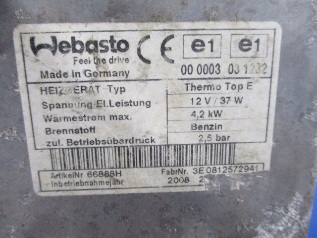 WEBASTO CHAUFFAGE NISSAN PRIMERA P12 1.8B