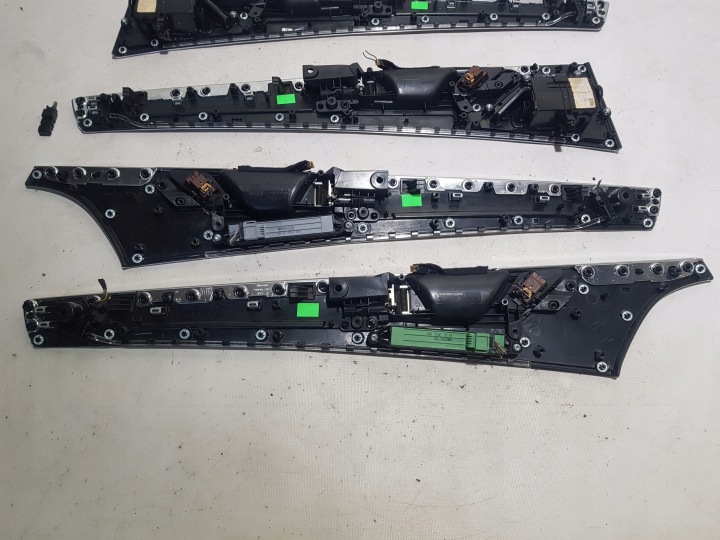 AUDI A8 D4 DÉCORS BAGUETTES PORTES BOIS ENSEMBLE DROITE GAUCHE AVANT ARRIÈRE