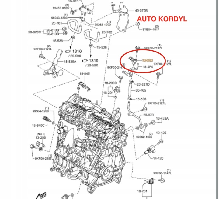 SENSOR PRESSURE EXHAUST GASES MAZDA 2,2 6, CX-5 , 3 !!! 