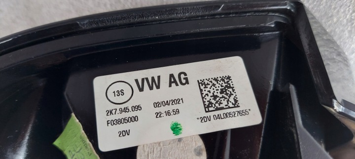 VW CADDY 5 V 2K7 PHARE ARRIÈRE GAUCHE ARRIÈRE