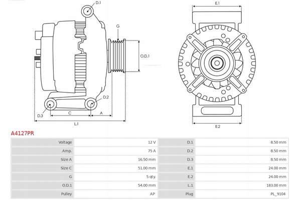 ALTERNATEUR DENSO 102211-8430