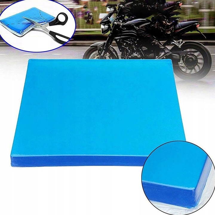 ALFOMBRILLA DE GEL ASIENTO MOTOCYKLA PIEZA INSERTADA DIY 25X25 