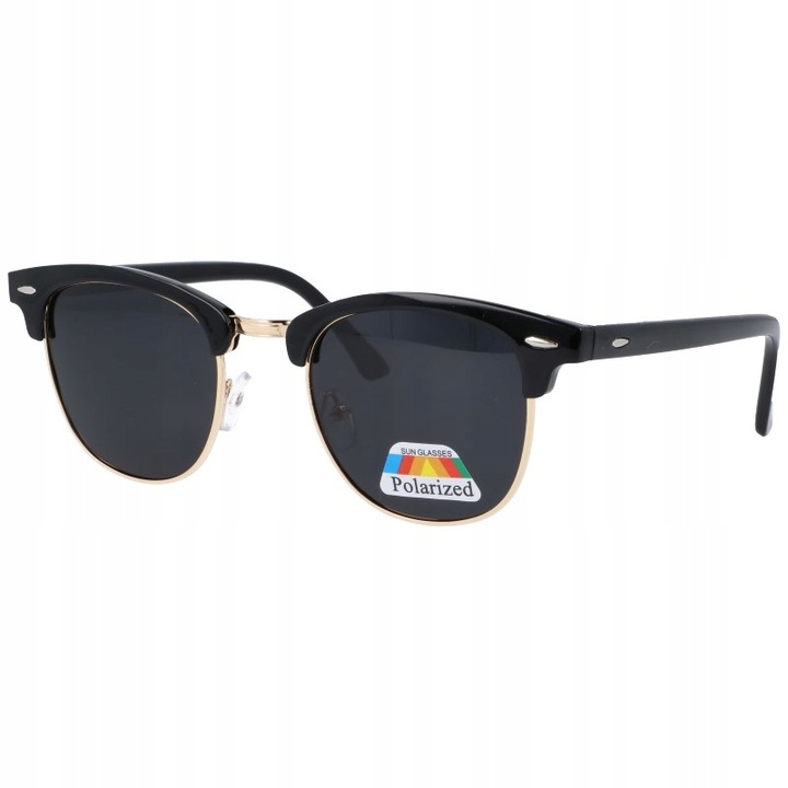 LENTES POLARYZACYJNE CLUBMASTERY NEGRAS KIEROWCOW 