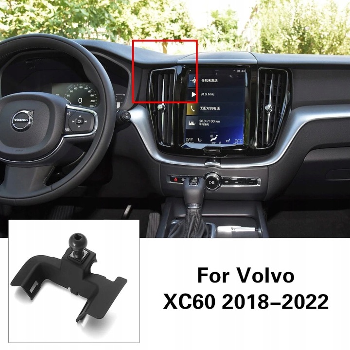 SOPORTE AUTO MAGSAFE PARA BEZPRZEWODOWEGO LADOWANIA VOLVO XC60 XC40 XC90 S60 V60 S90 