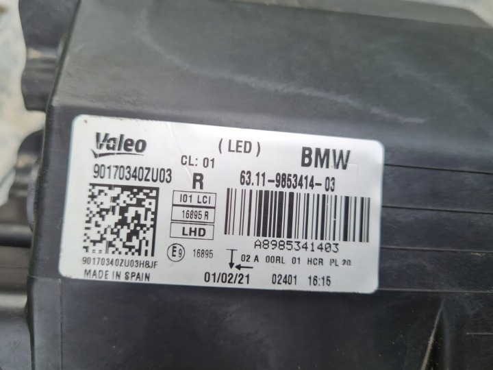BMW I3 LIFT LCI PHARE DROITE AVANT COMPLET LED 9853414-03