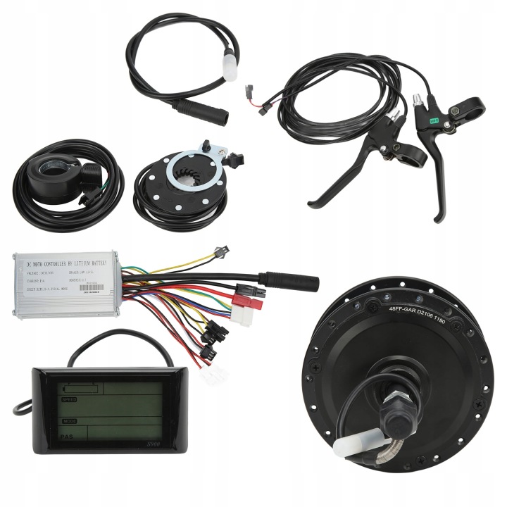 KIT VERS KONWERSJI VÉLO ÉLECTRIQUE 48V 250W CONTRÔLEUR 15A S900 U3